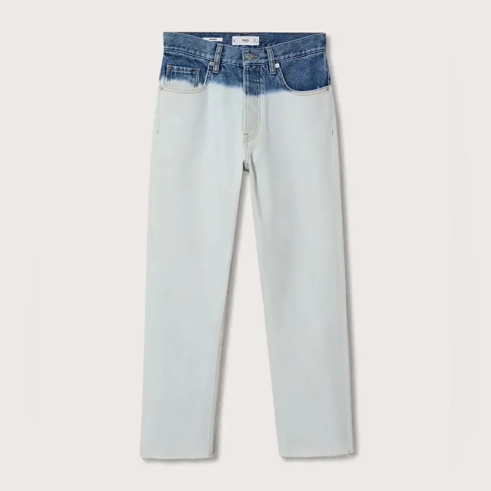 Mango Tie Dye Jeans Straight New - Picture 4 of 7